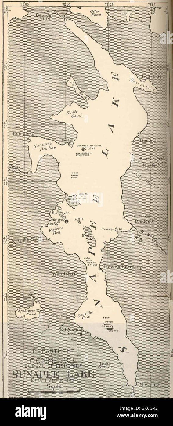 Map of sunapee hires stock photography and images Alamy