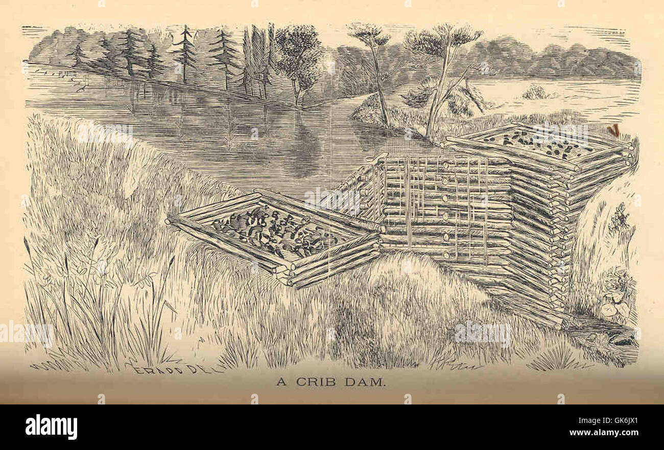 33185 Crib Dam Stock Photo Alamy