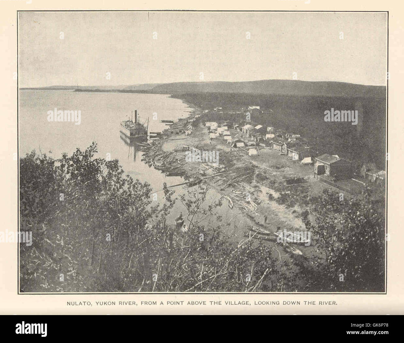 41290 Nulato, Yukon River, from a point above the village, looking down