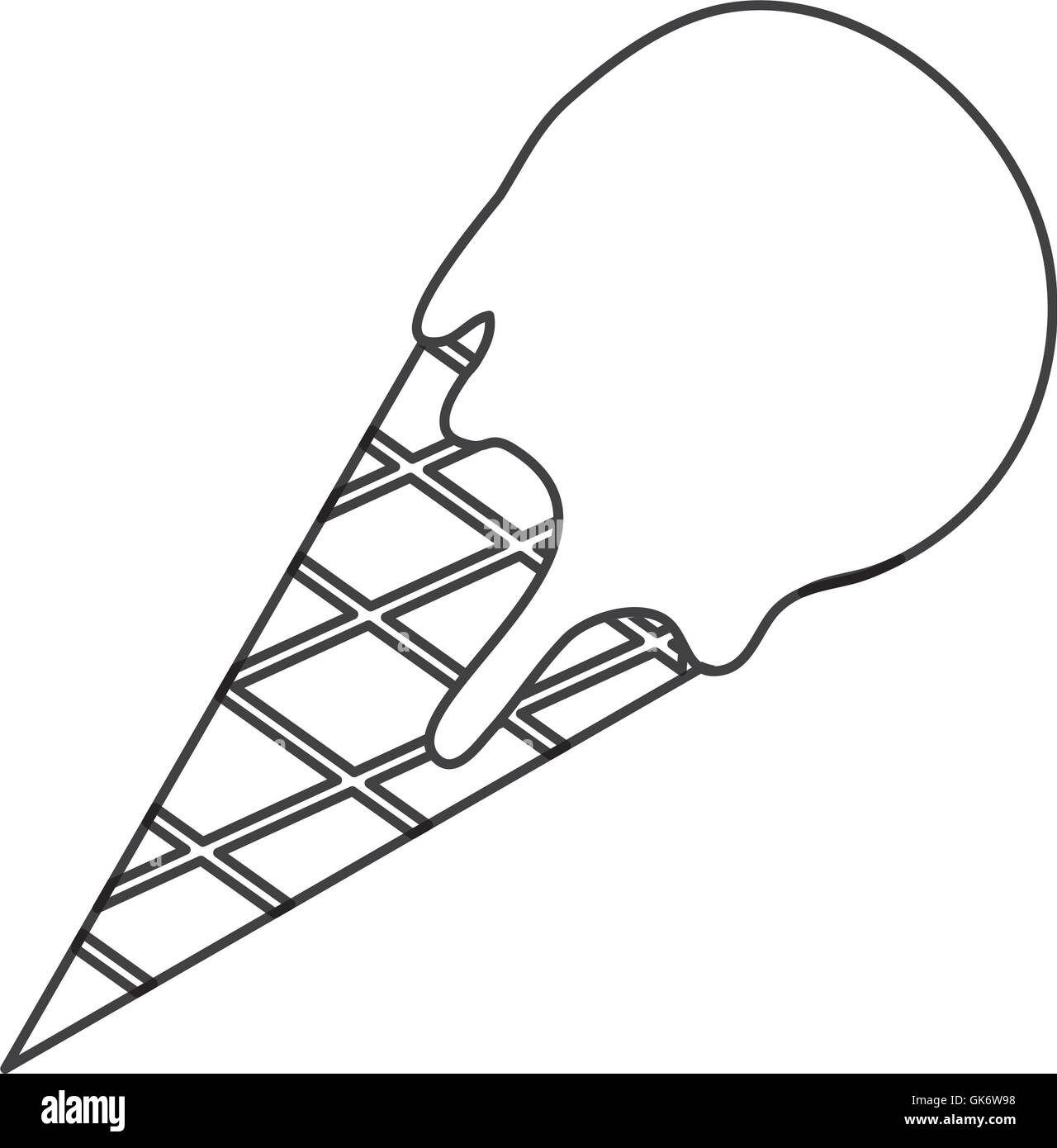 ice cream cone icon Stock Vector Image & Art - Alamy