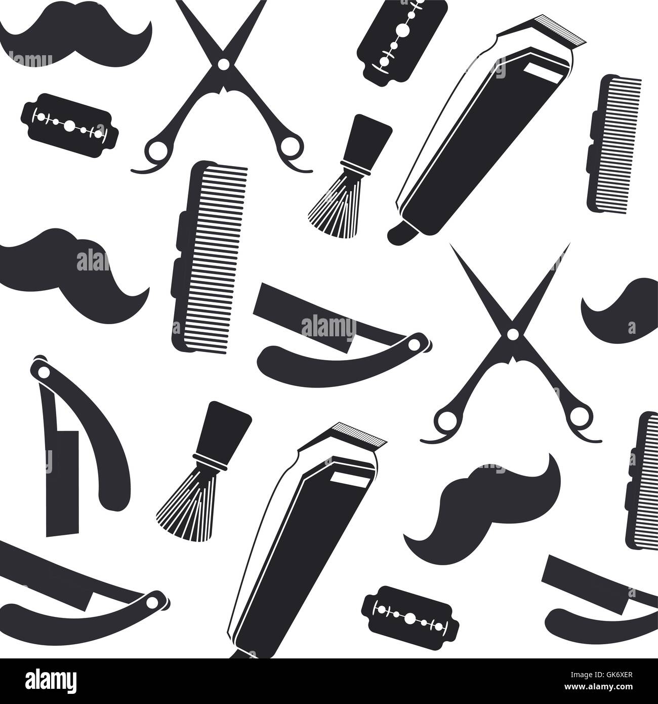 Barber shop pattern Stock Vector Image & Art - Alamy