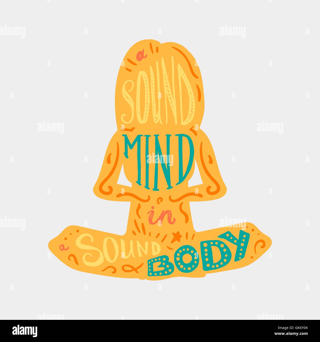 Vintage Motivational Healthcare Inspirational Sport Body and Mind ...