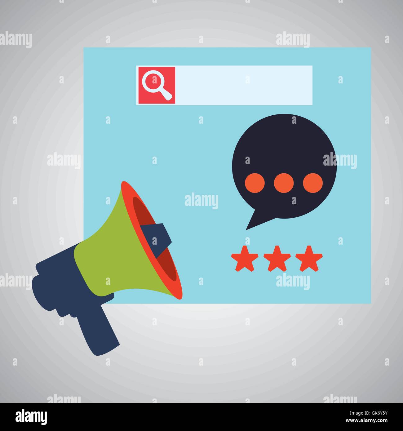 Blogging design. social media icon. Isolated illustration , vector ...
