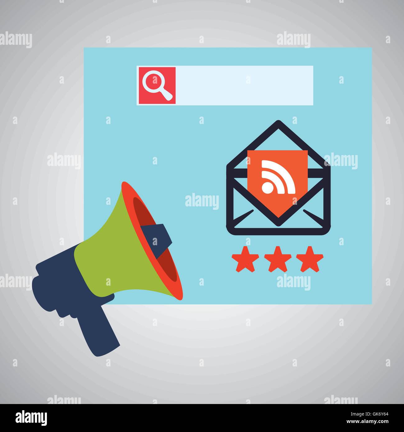 Blogging design. social media icon. Isolated illustration , vector ...