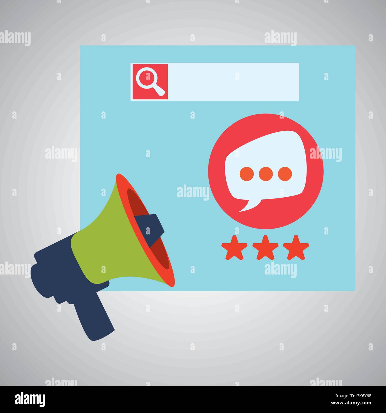 Blogging design. social media icon. Isolated illustration , vector ...