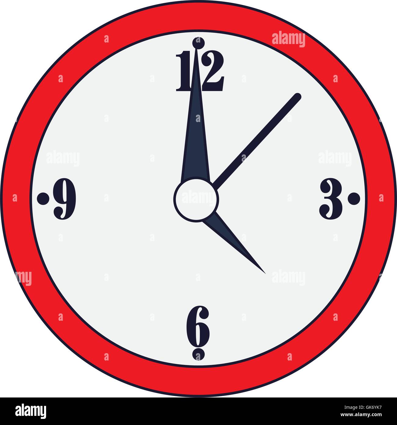 wall clock icon Stock Vector Image & Art - Alamy