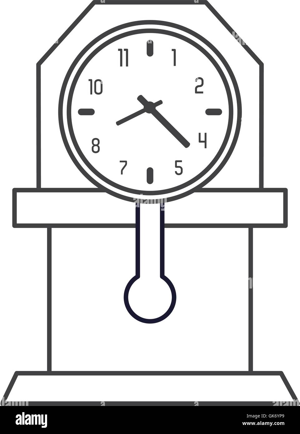 wall clock icon Stock Vector Image & Art - Alamy