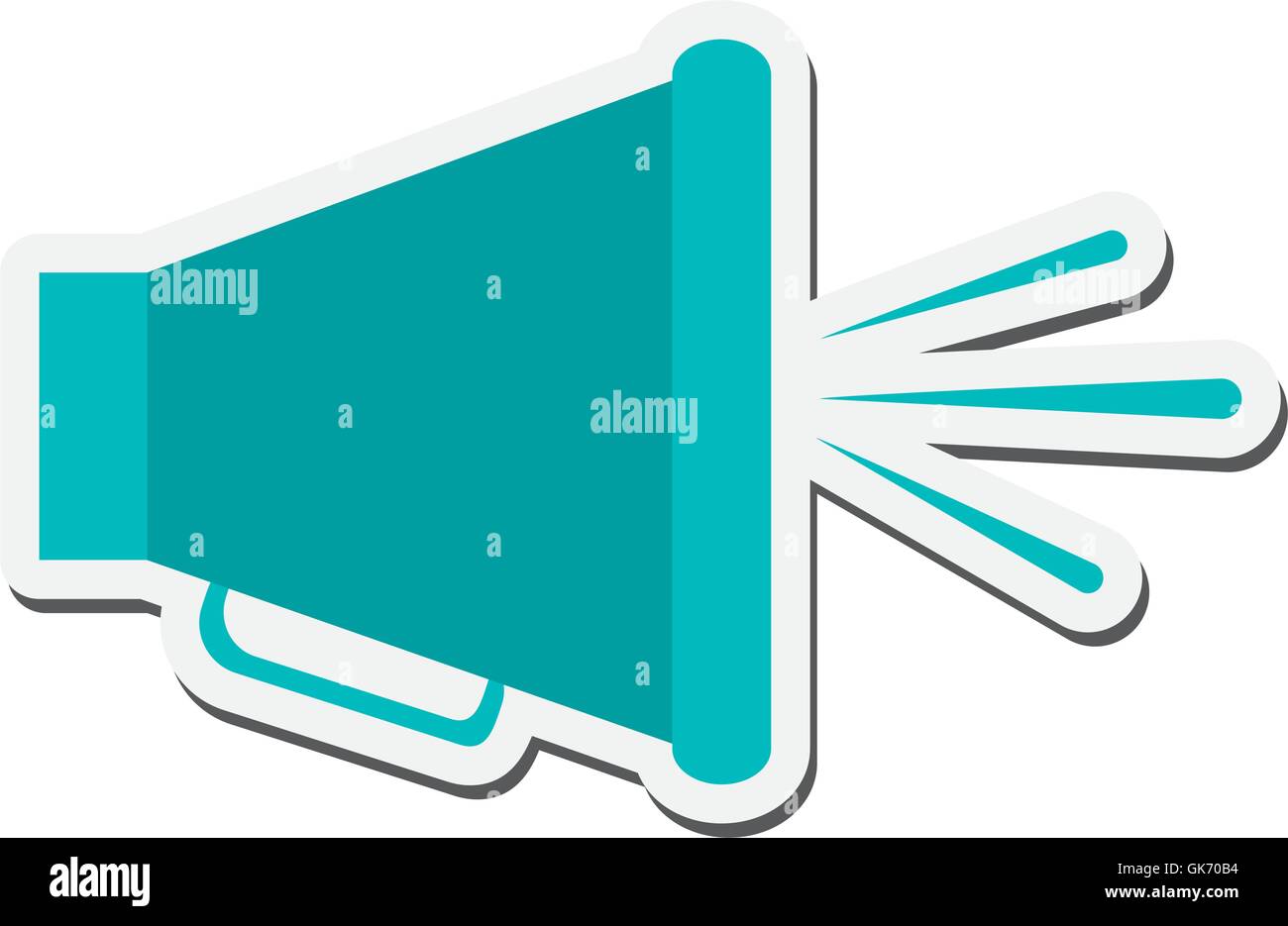 single megaphone icon Stock Vector Image & Art - Alamy