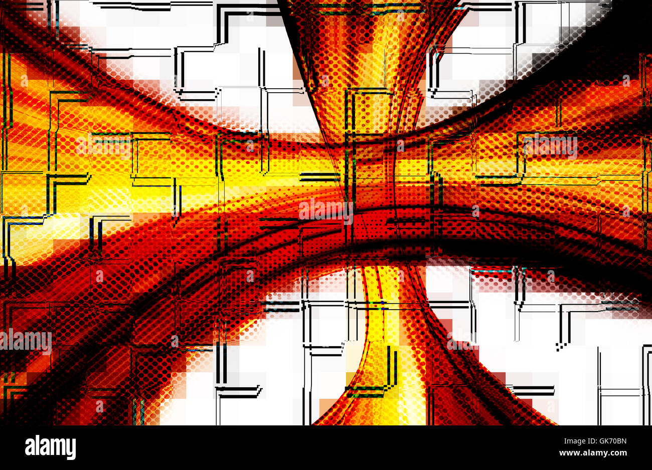 abstract red color background and digital wave with motion blur Stock ...