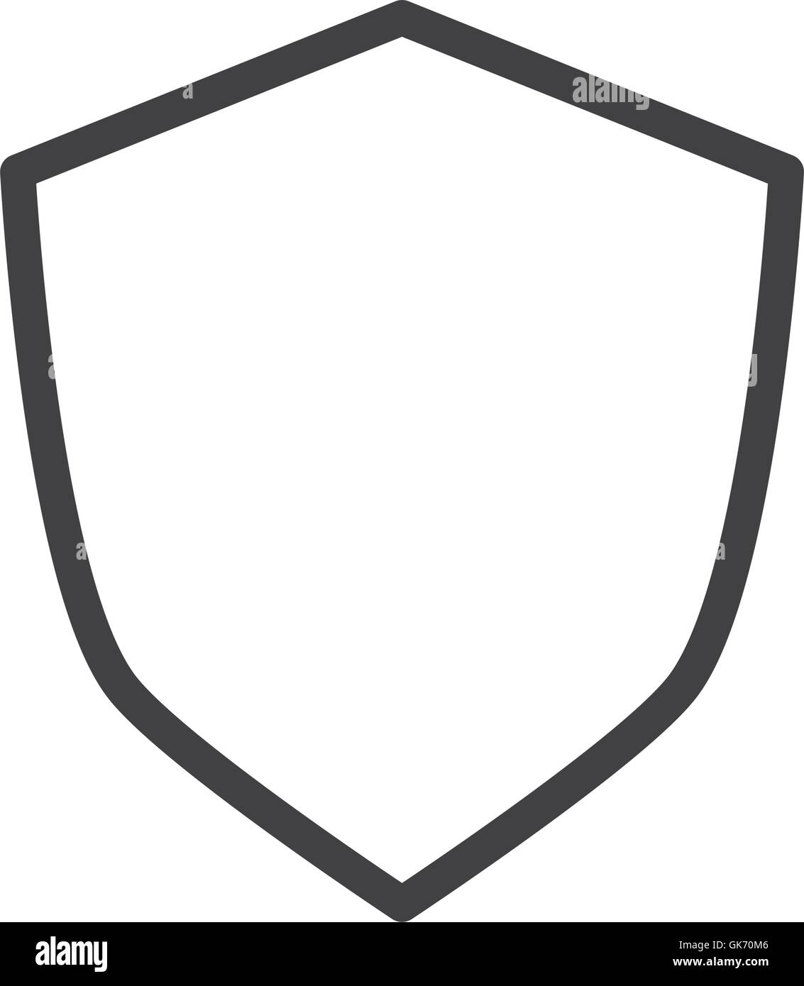 blank shield icon Stock Vector Image & Art - Alamy