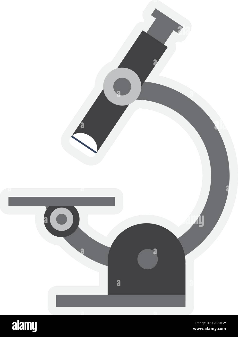 single microscope icon Stock Vector Image & Art - Alamy