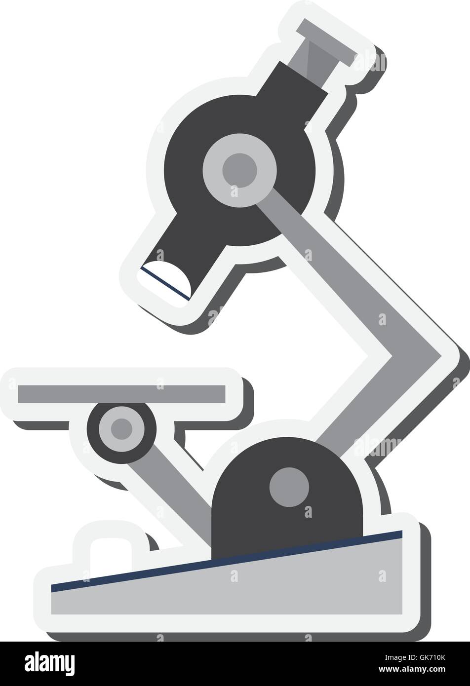 single microscope icon Stock Vector Image & Art - Alamy