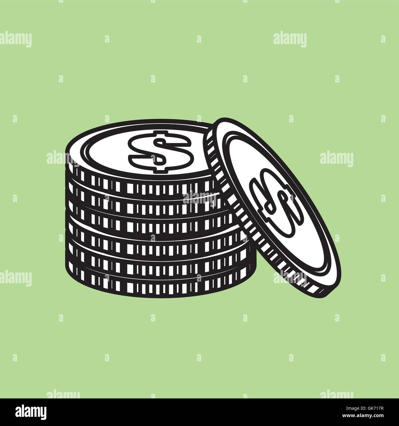 coin icon design , vector illustration Stock Vector Image & Art - Alamy