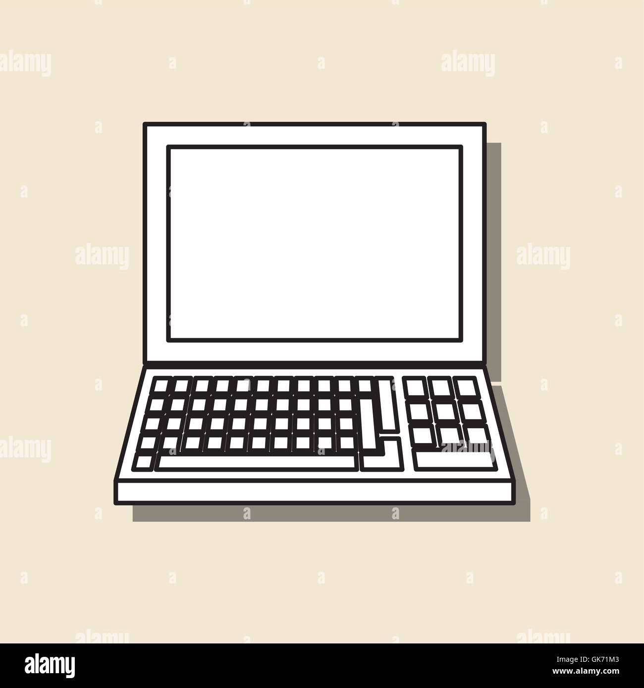 computer icon design , vector illustration Stock Vector Image & Art - Alamy