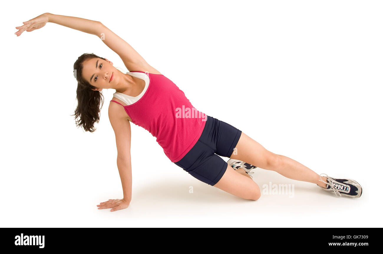 woman female exercise Stock Photo Alamy