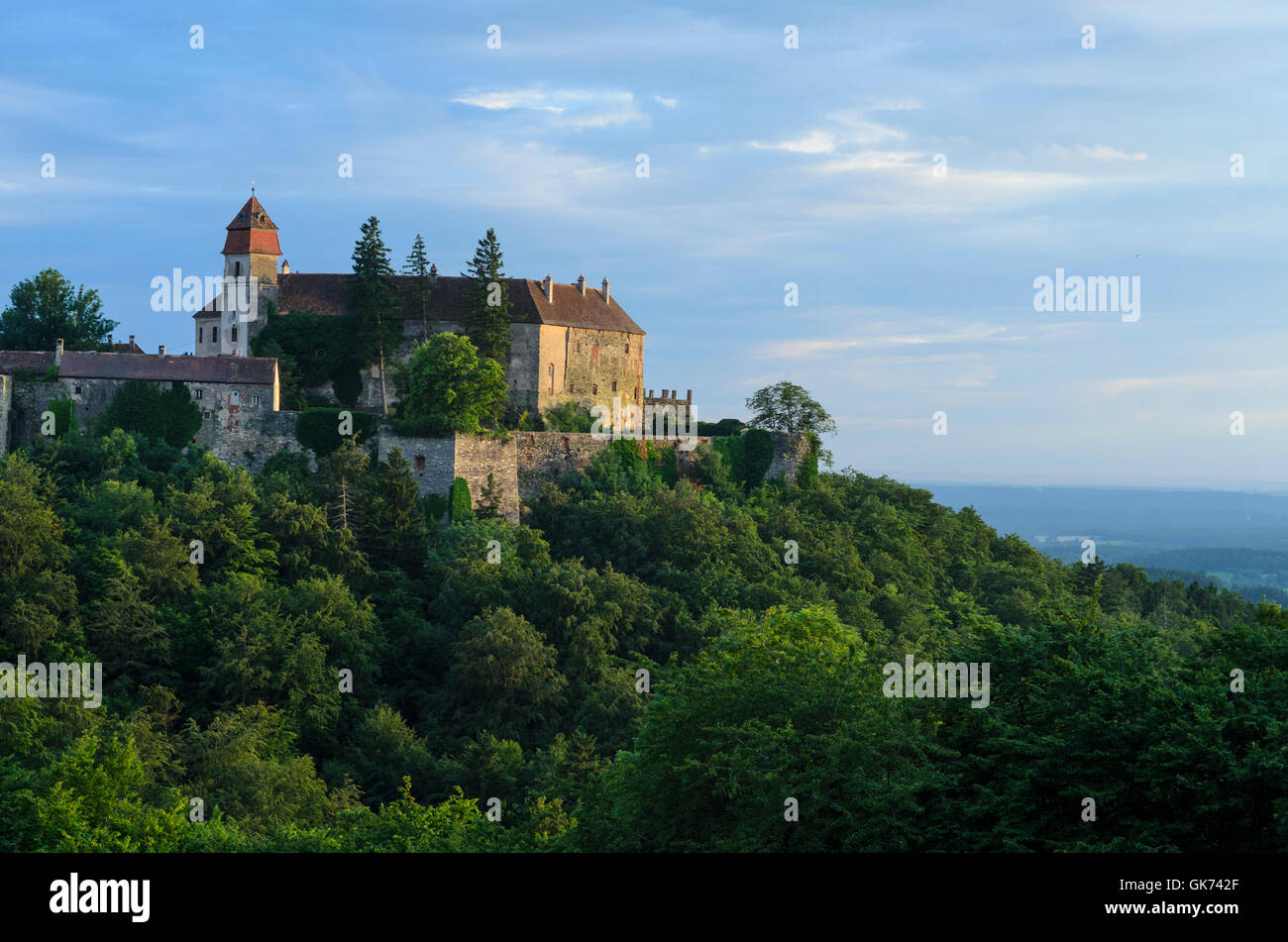 Bernstein: Bernstein Castle, Austria, Burgenland, Stock Photo