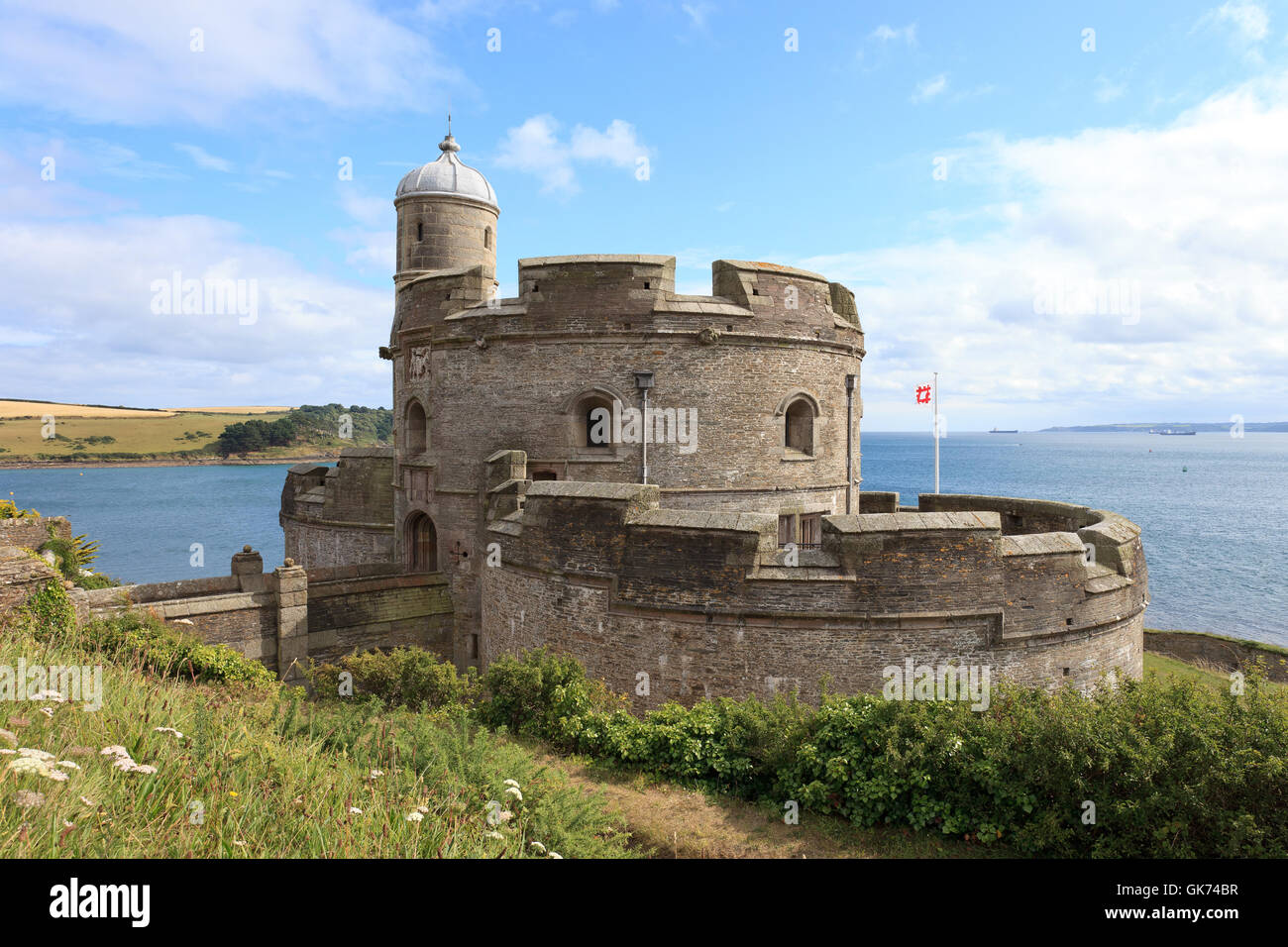 st. mawes castle Stock Photo