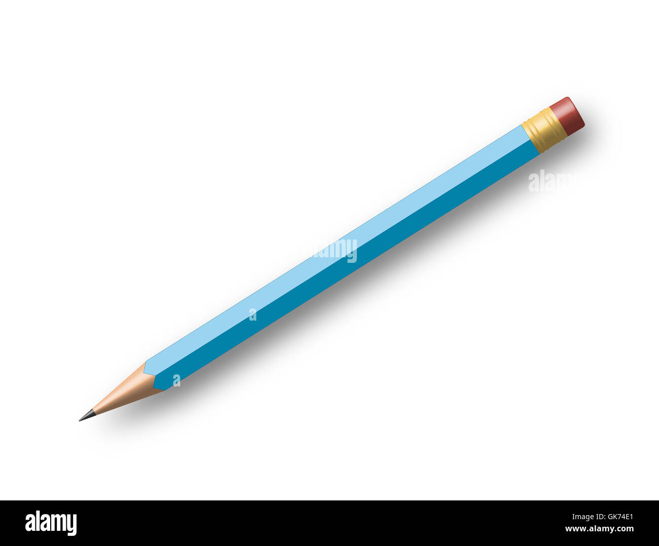 blue pencil Stock Photo