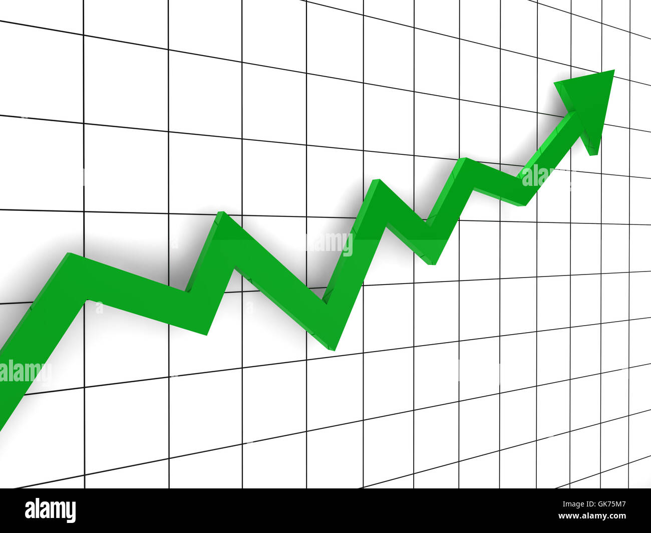 finance diagram arrow Stock Photo