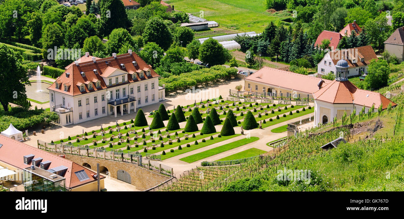 radebeul wackerbarth - radebeul palace wackerbarth 01 Stock Photo