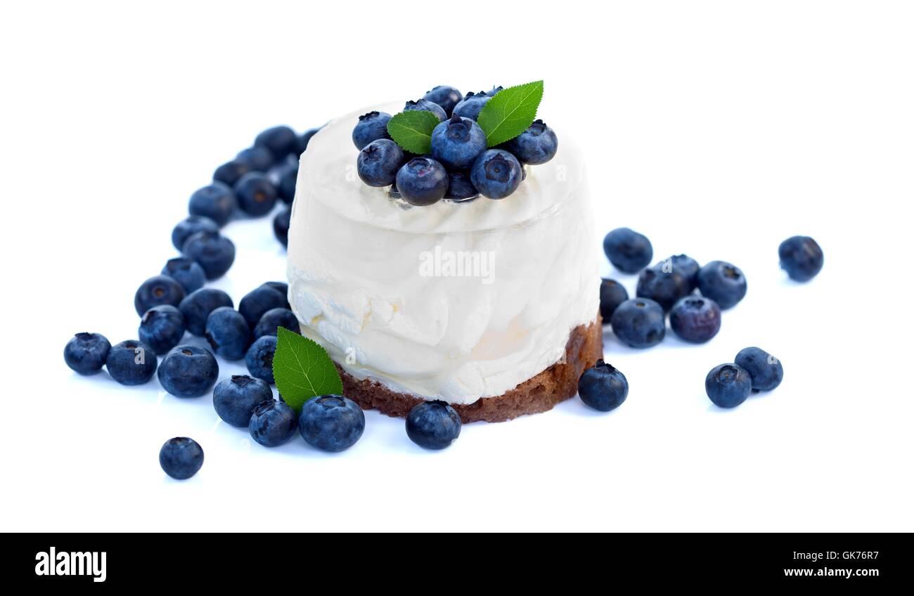 blue cake pie Stock Photo