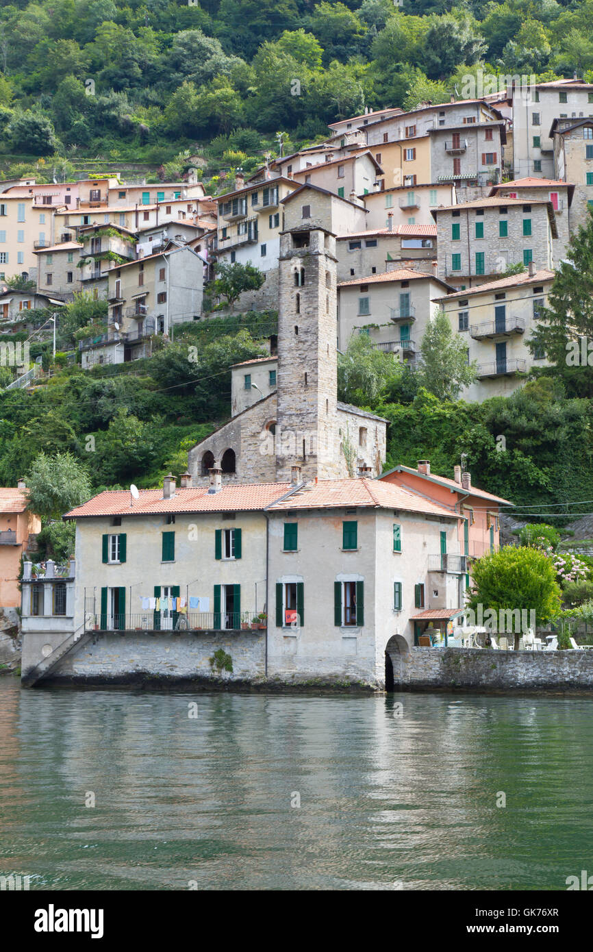 the picturesque village careno on lake como,northern italy Stock Photo