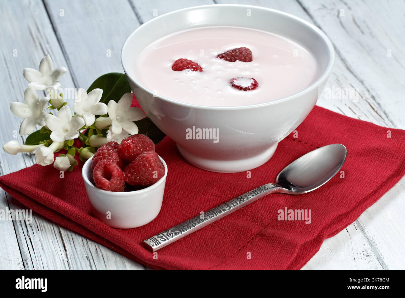 fruit raspberry fresh Stock Photo