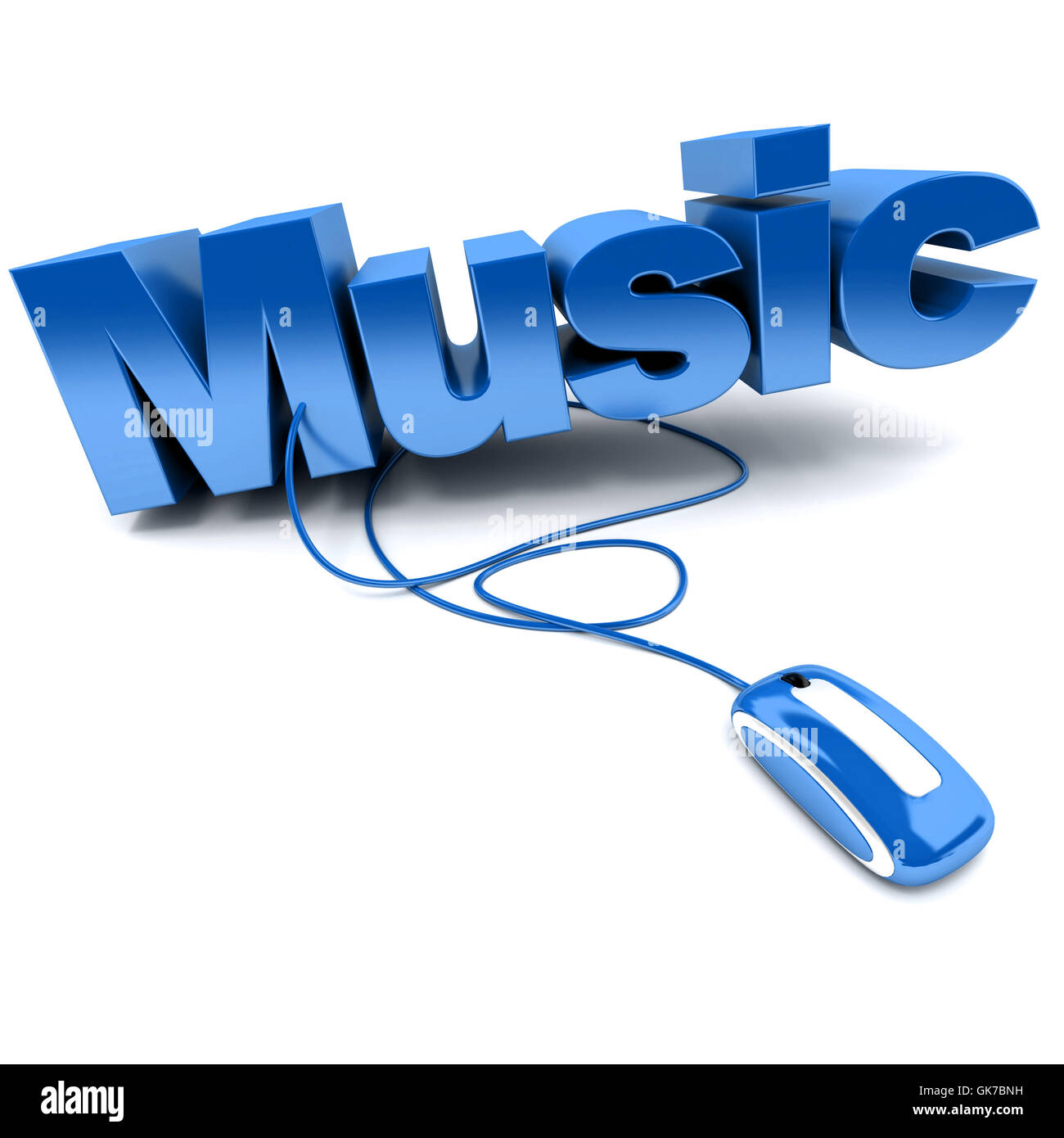 blue entertainment music Stock Photo
