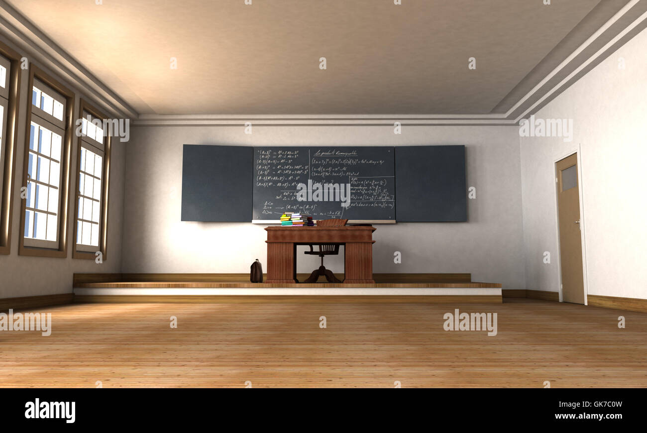 Teaching Window desk education window Stock Photo - Alamy