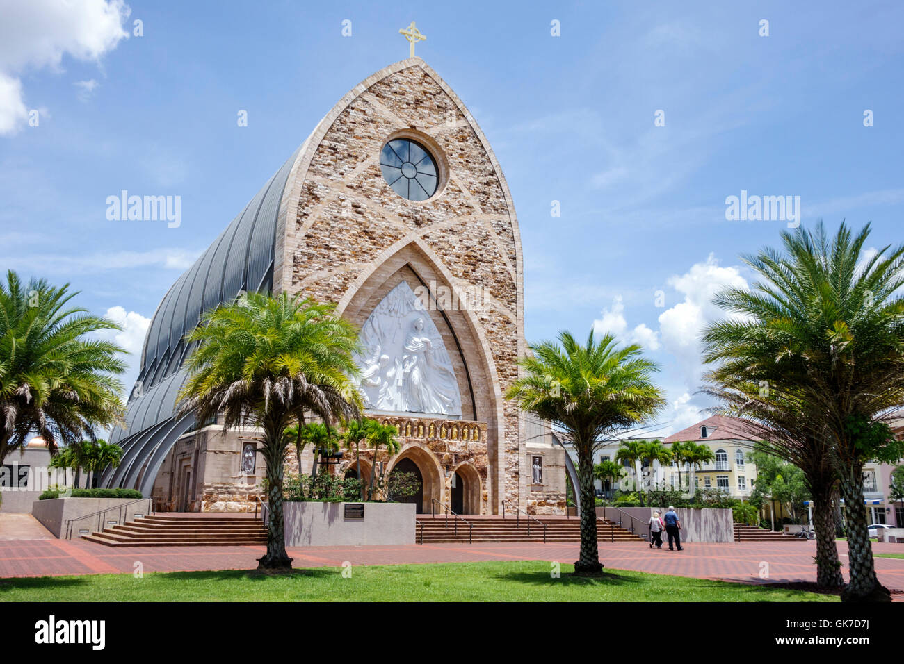 Florida,South,Collier County,Ave Maria,Ave Maria University,planned college town,Tom Monaghan,Ave Maria Oratory,church,Roman Catholic,religion,educati Stock Photo