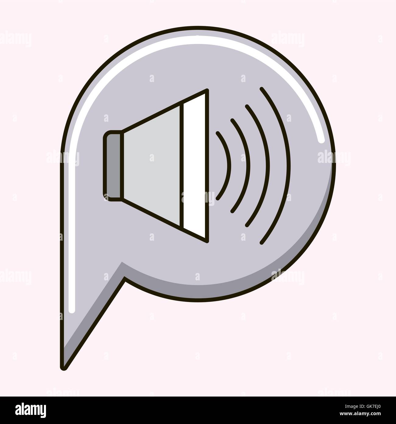 speaker sound isolated icon Stock Vector Image & Art - Alamy