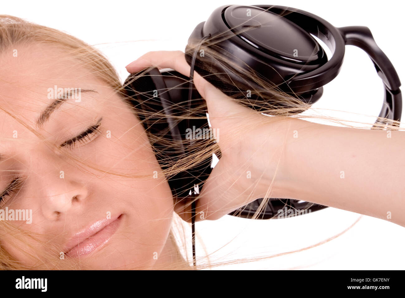 music dreams earphones Stock Photo Alamy