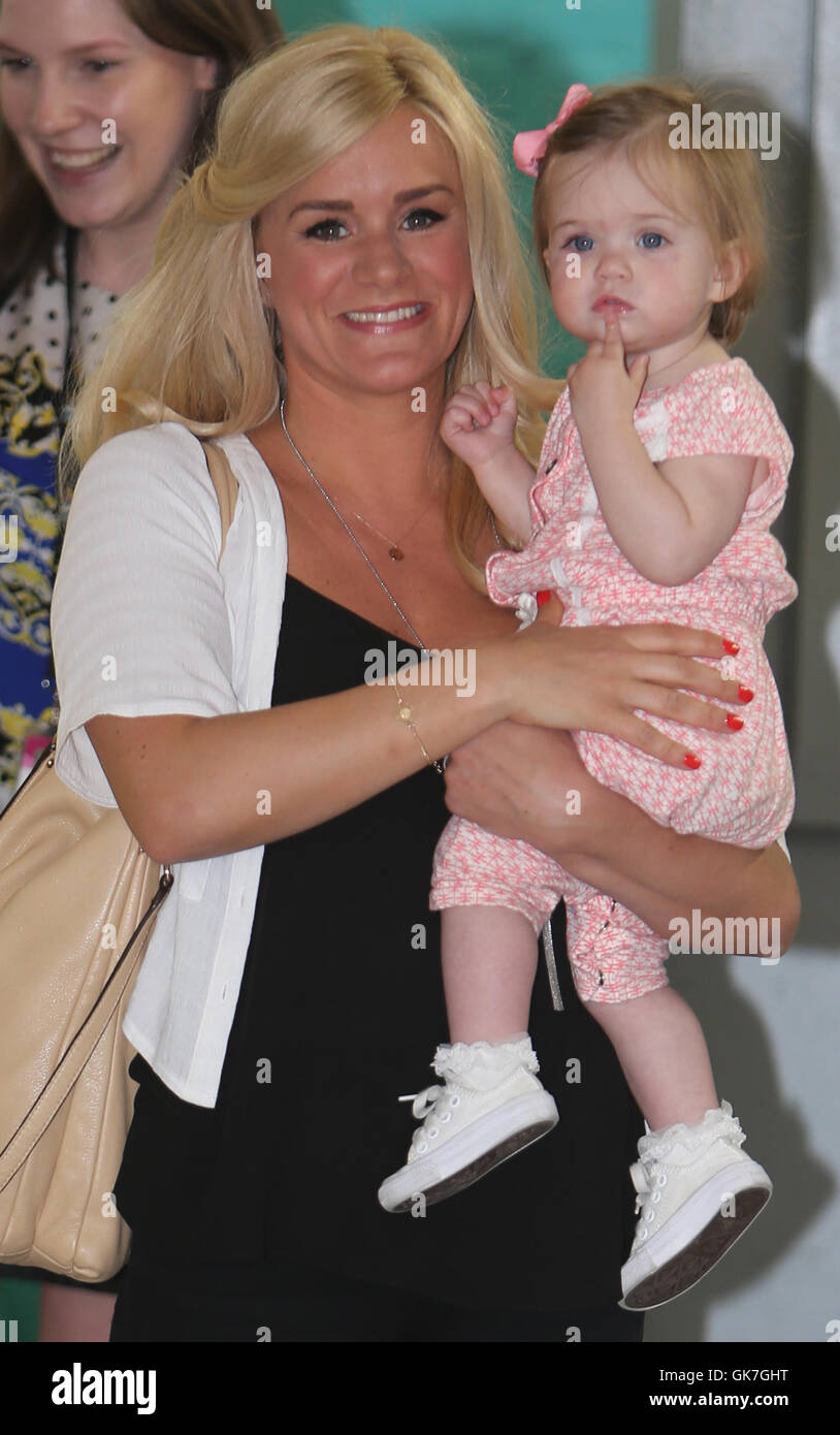 BGT Rachael Wooding and her parents outside ITV Studios Featuring