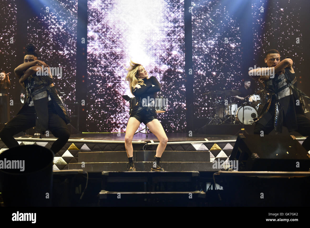 Ellie Goulding performing live in concert during her 'Delirium' tour at
