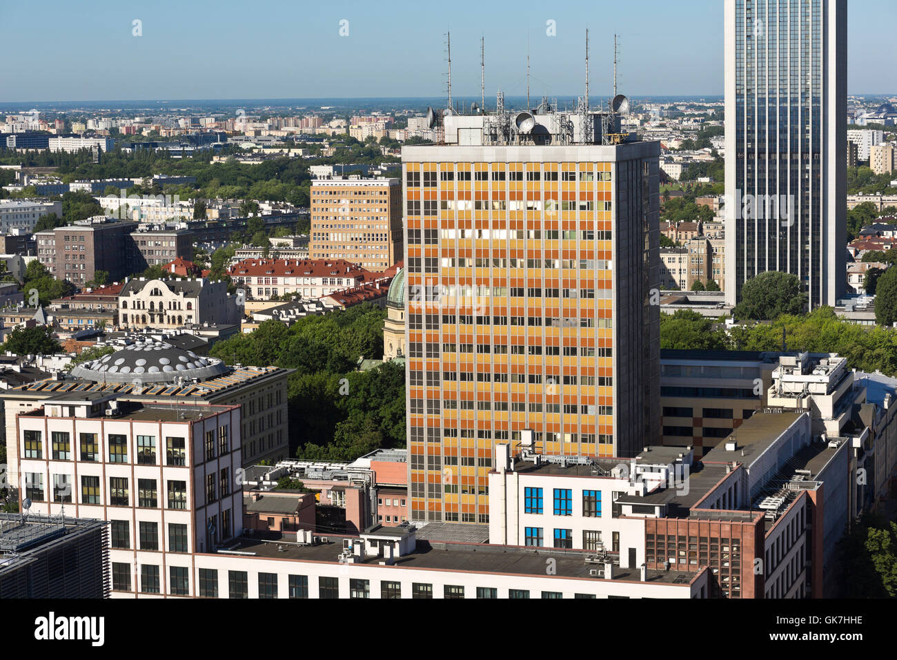 Panoramic View Of The Palace Of Culture And Science From Stock