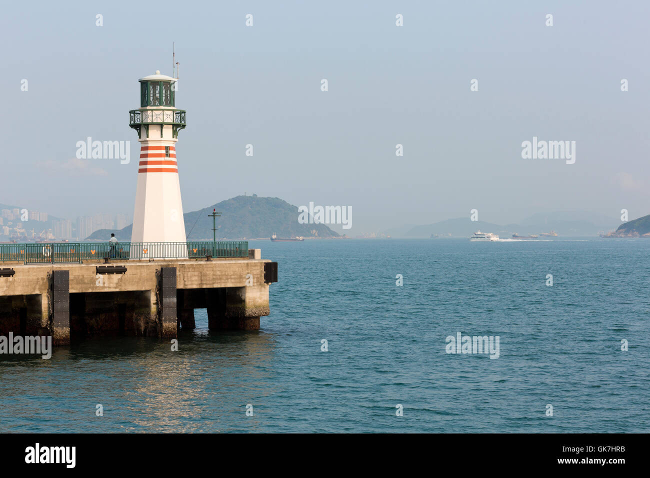 Hong Kong Lighthouse Stock Photo Alamy