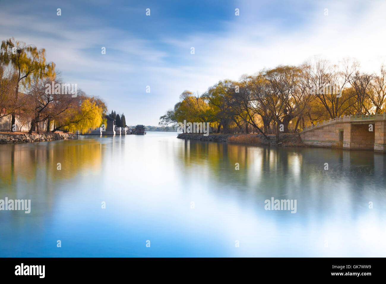 Serene landscape features ship hi-res stock photography and images - Alamy