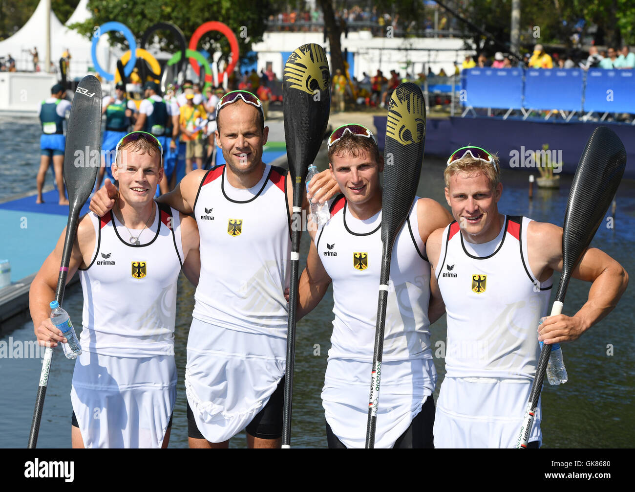 Rio de Janeiro, Brazil. 19th Aug, 2016. L-R: Max Rendschmidt, Max Hoff ...