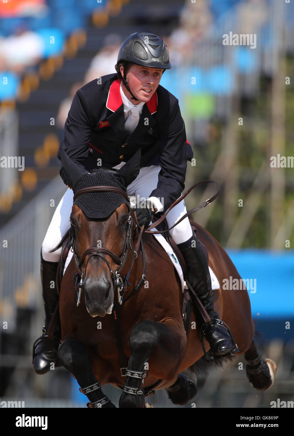 Rio de Janeiro, Brazil. 19th Aug, 2016. Ben Maher of Great Britain