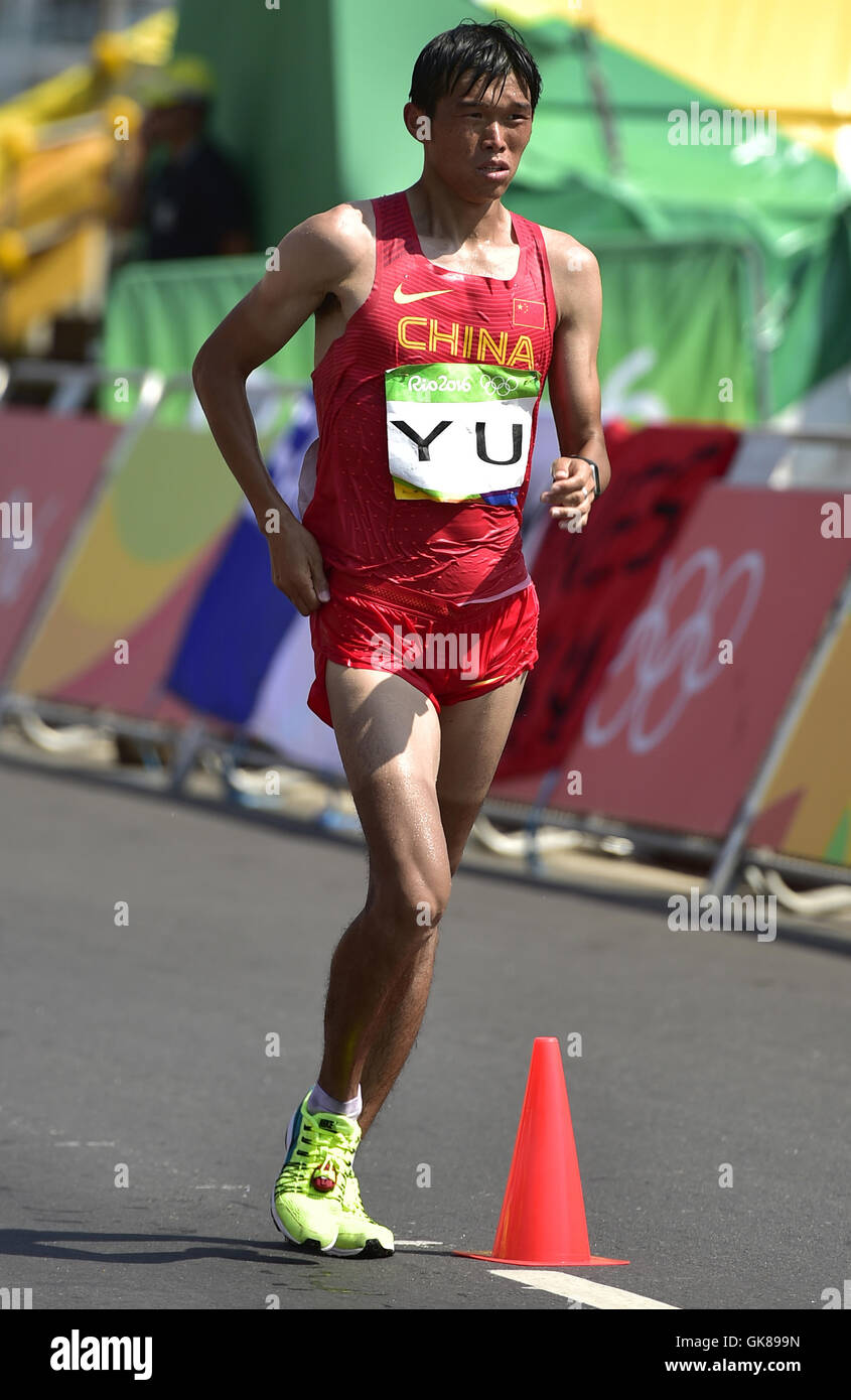Rio De Janeiro, Brazil. 19th Aug, 2016. China's Yu Wei competes during ...