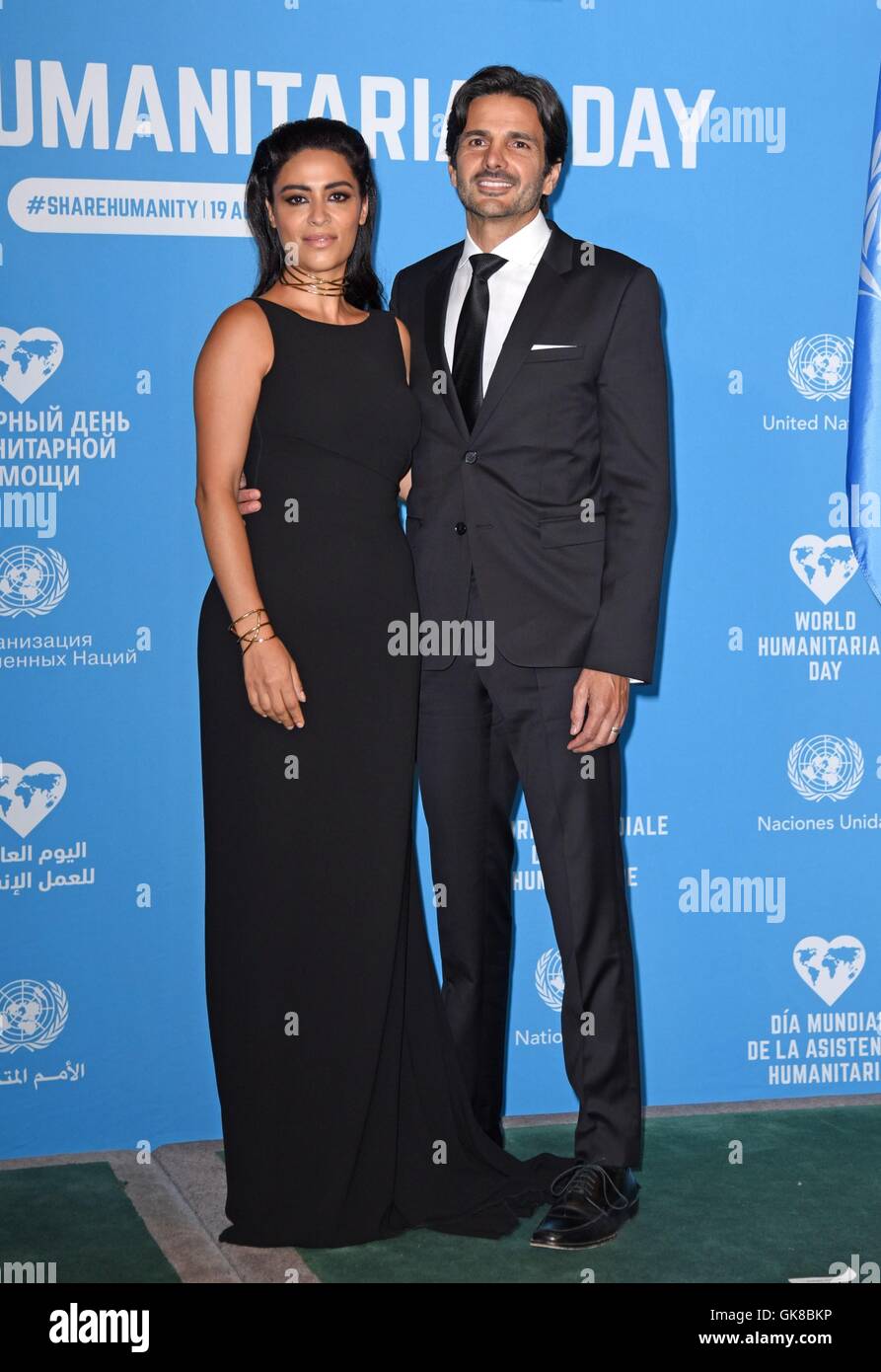 Yasmine al massri michael desante world humanitarian day hires stock