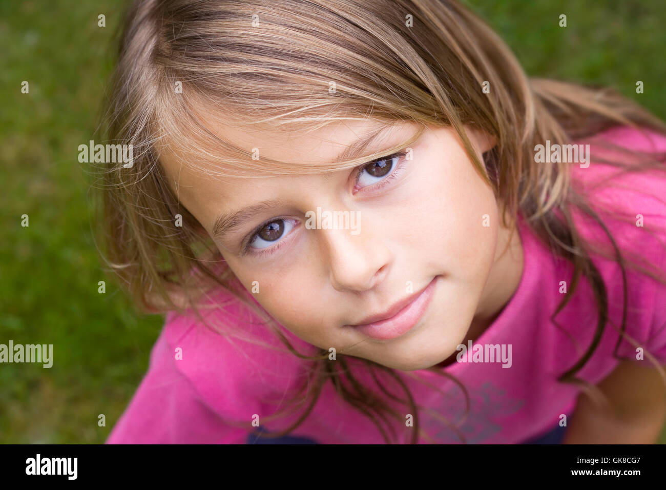 Portrit of smiling girl Stock Photo