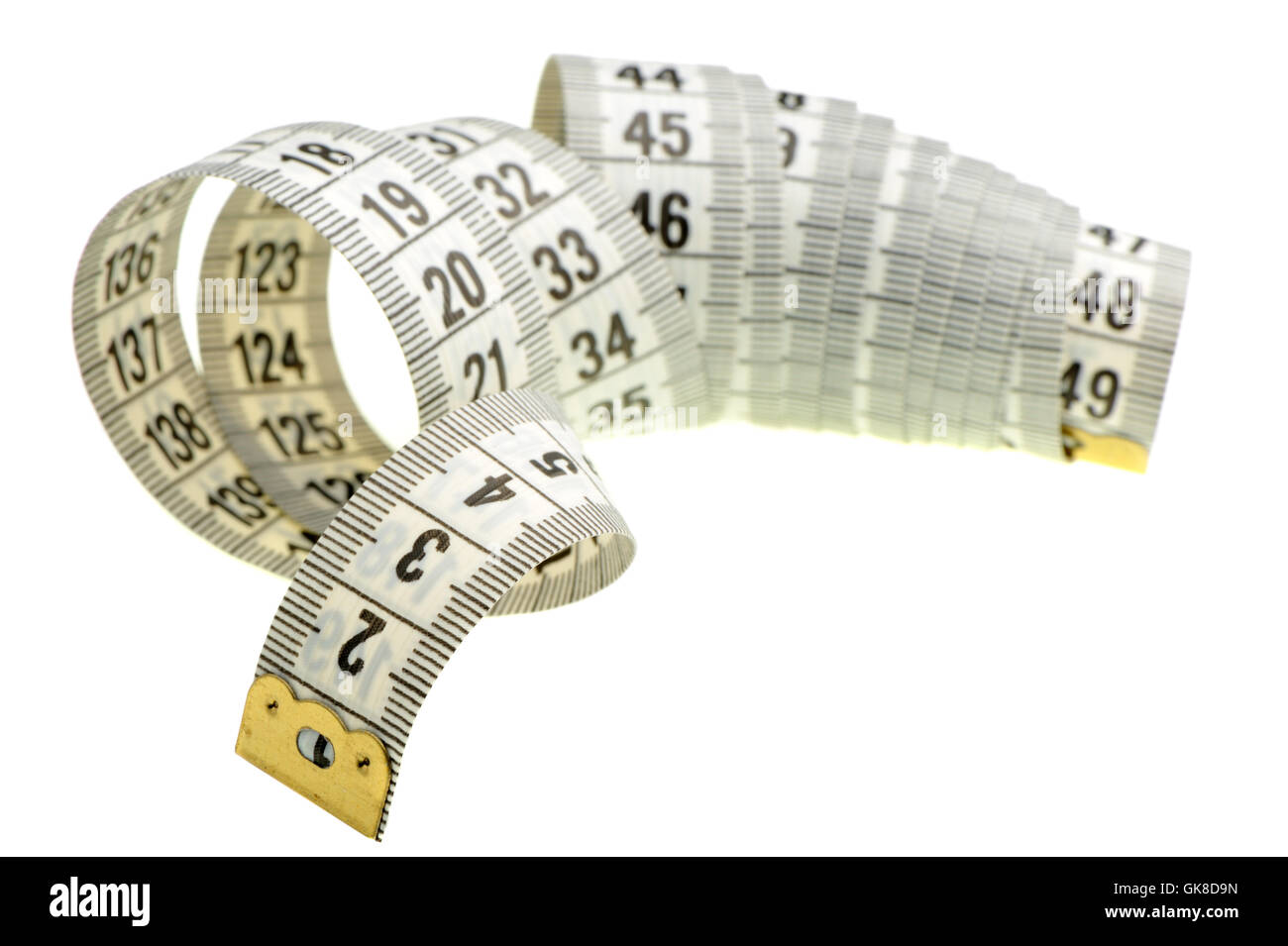 Tailors tape measure on white hi-res stock photography and images - Alamy