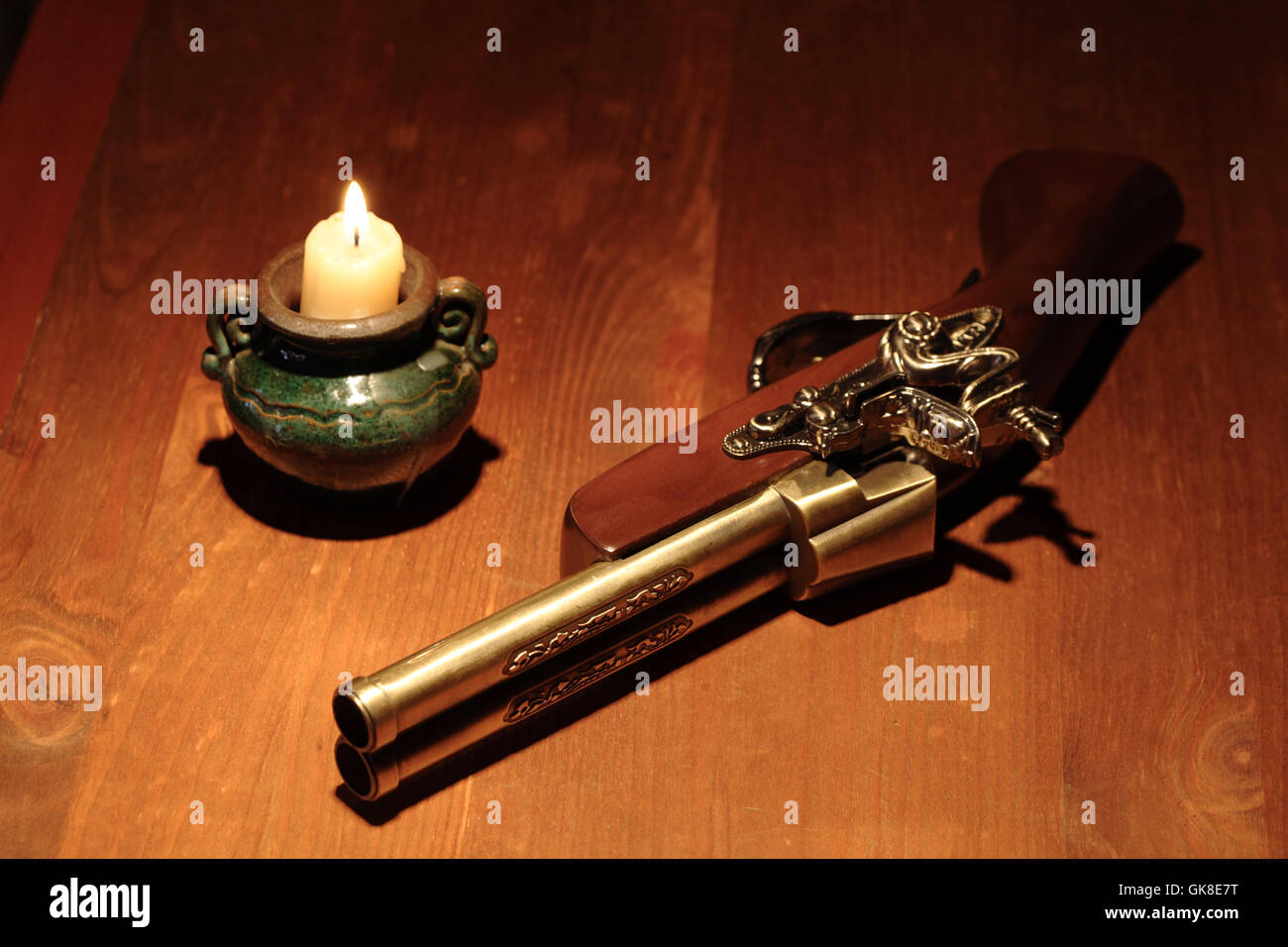 Double barrel pistol hires stock photography and images Alamy