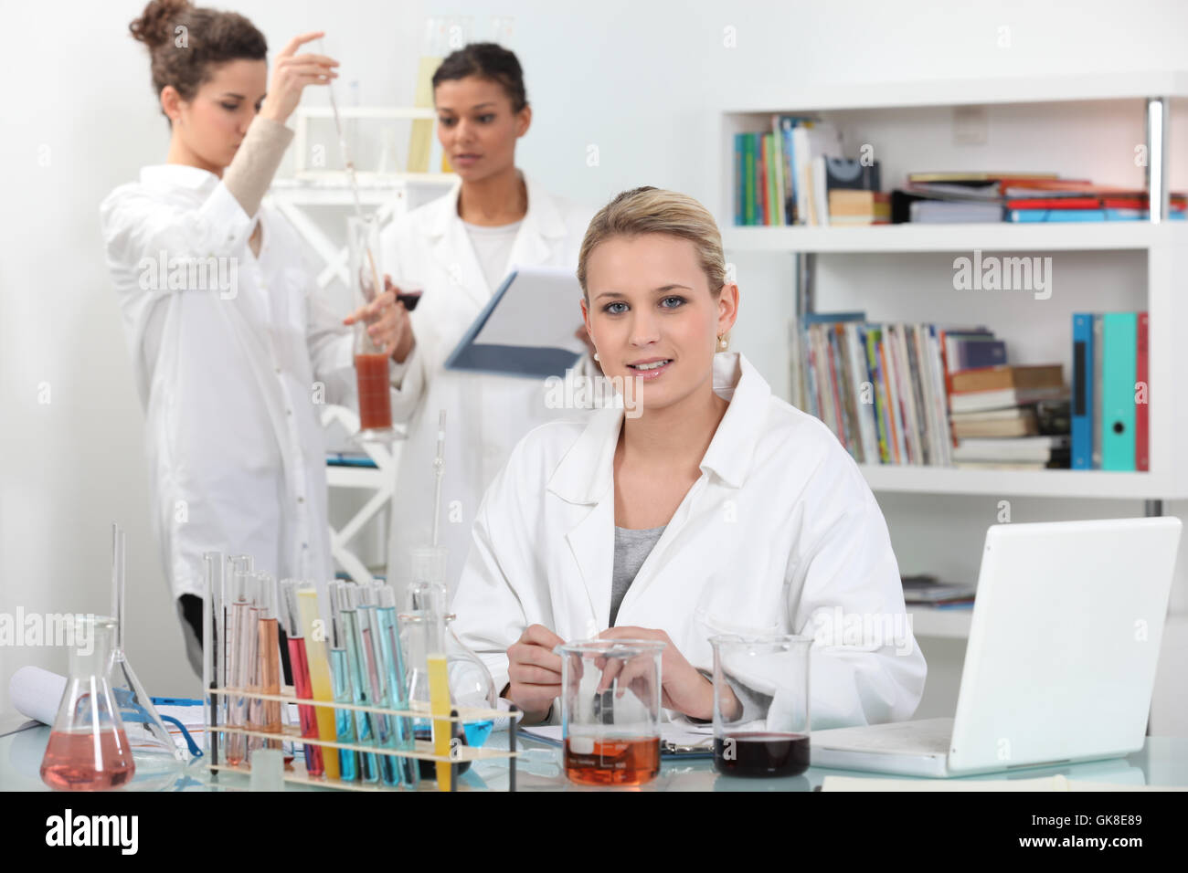 Lab Technicians Carry Out High Resolution Stock Photography and Images ...