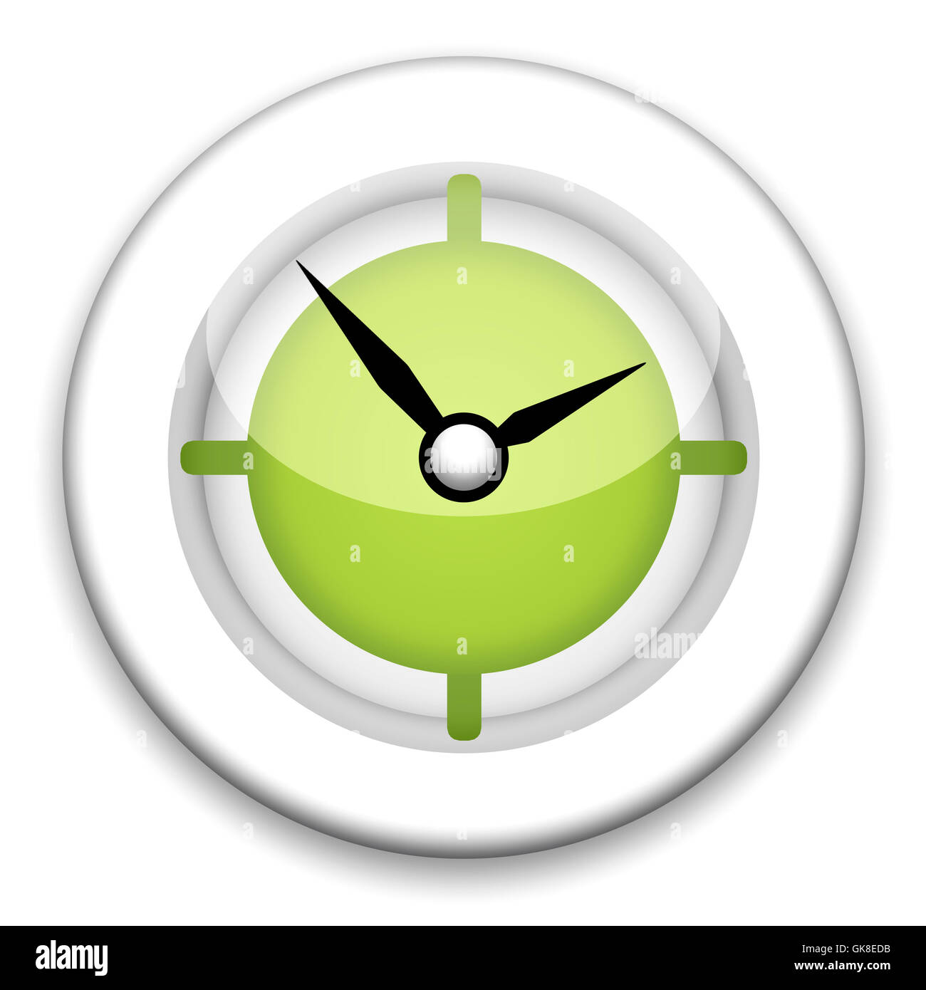 Analog light clock green hi-res stock photography and images - Alamy