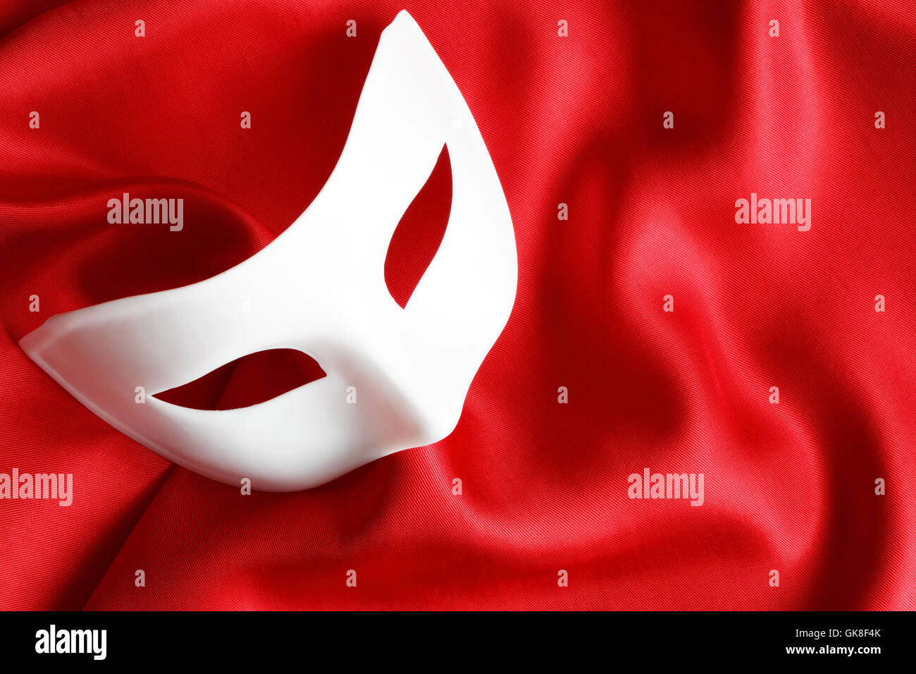 Venetian Mask On Red Stock Photo