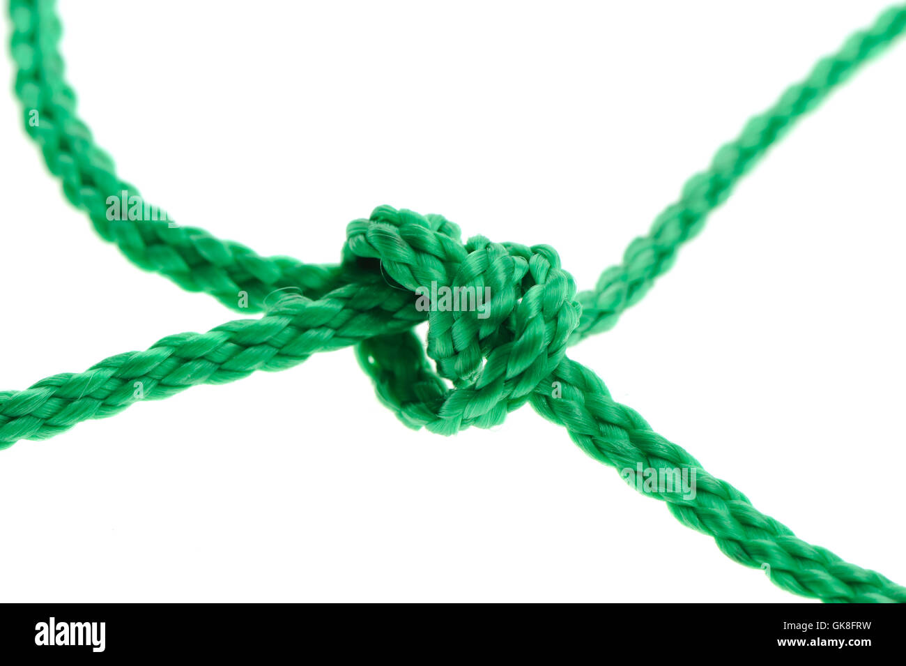 Knot on a cord Stock Photo