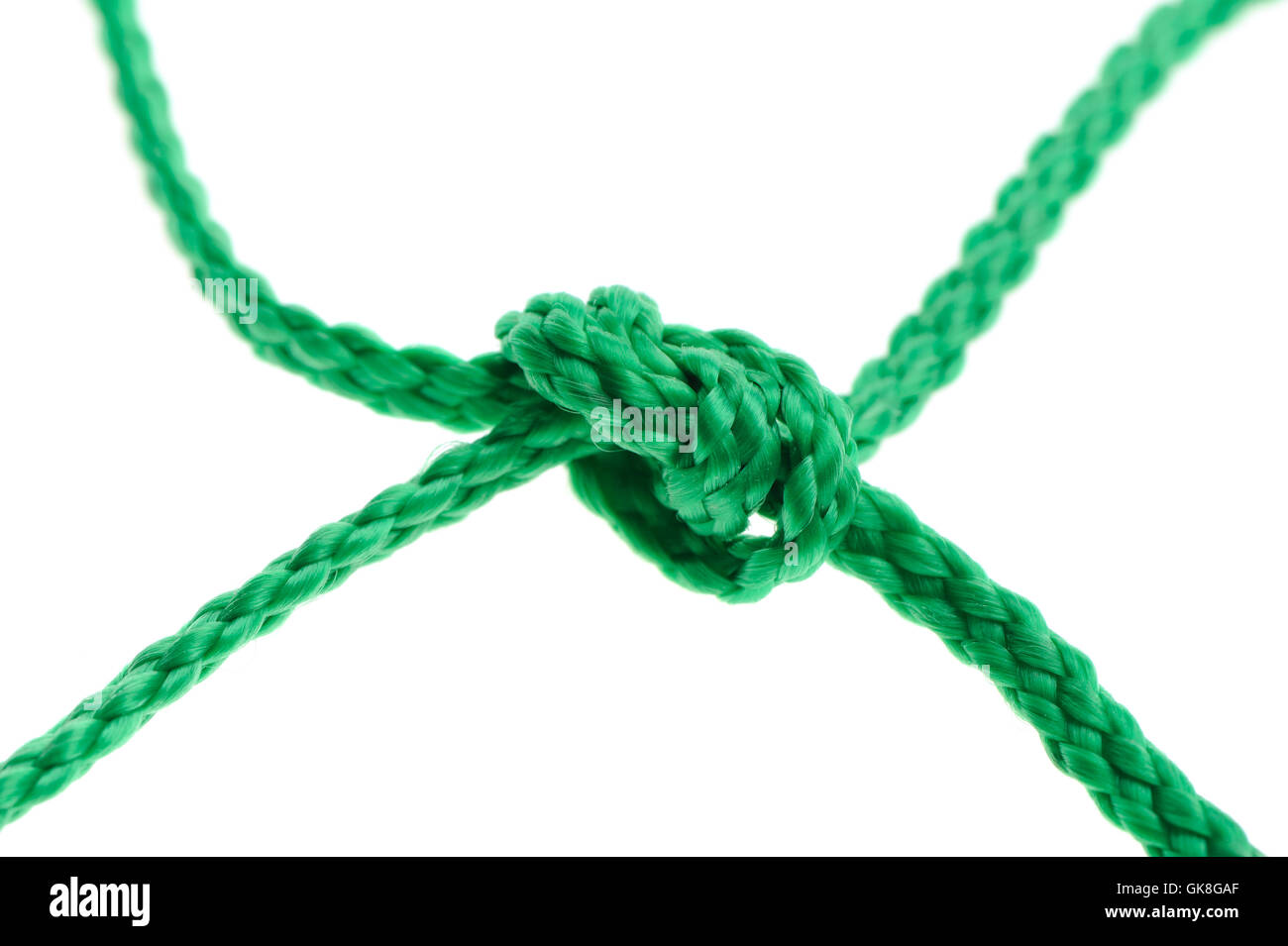 Knot on a cord Stock Photo