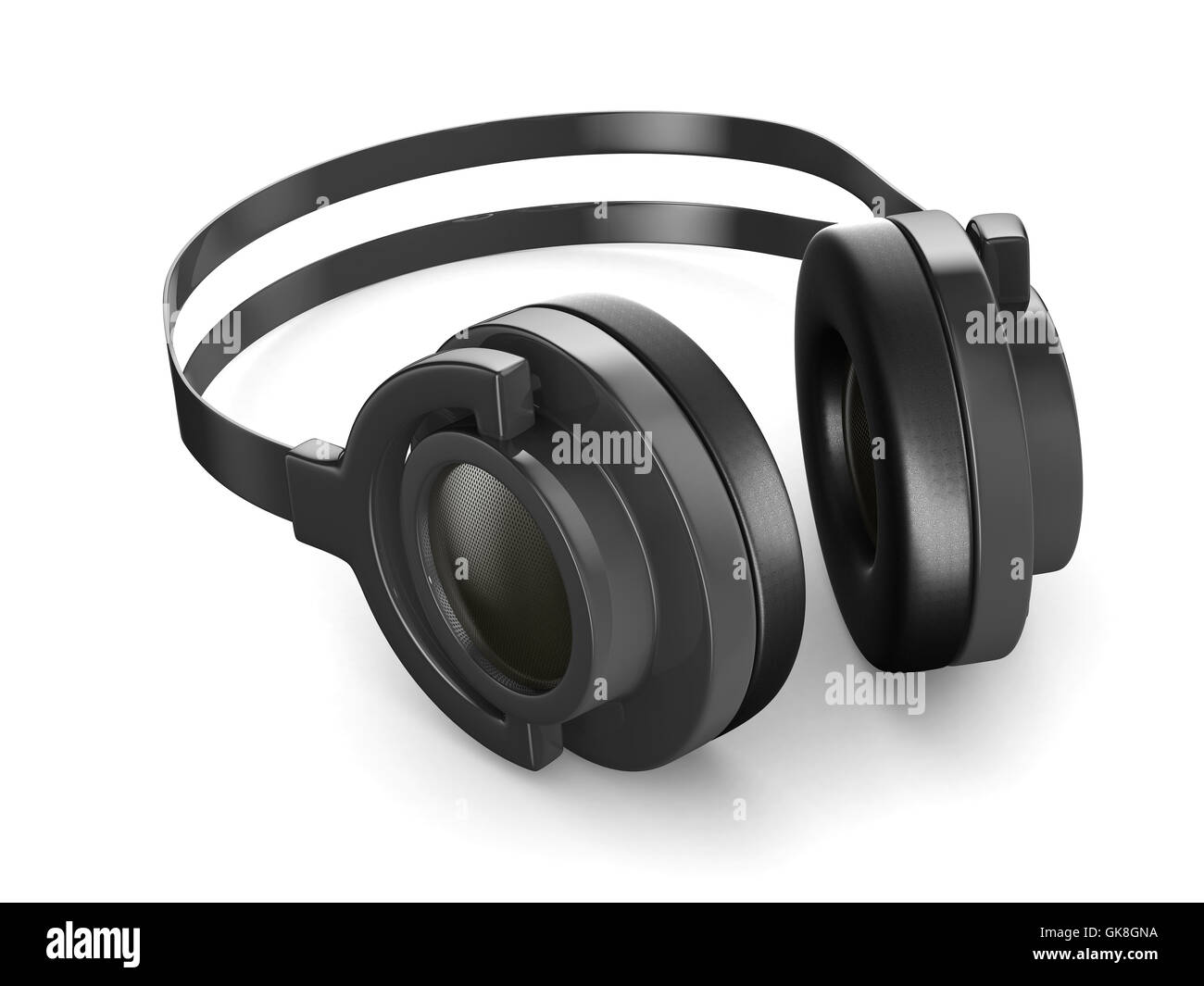 Headphone on white background. Isolated 3D image Stock Photo - Alamy